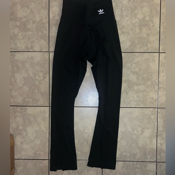 Adidas Originals Adicolor Black Open Hem Leggings - Picture 4 of 5